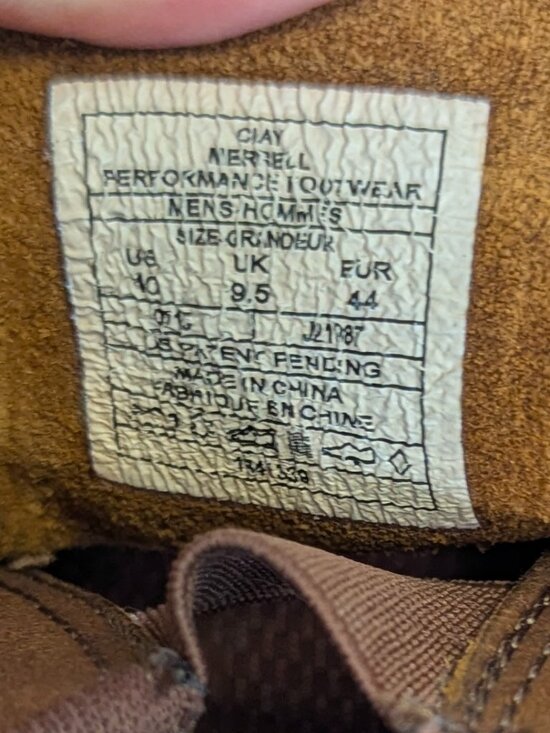 Merrell Size 10 Brown Leather Slip-On Loafers main image 8